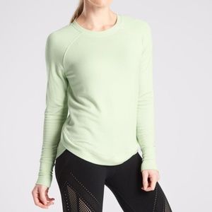Athleta Mindset Sweatshirt Soft Mint